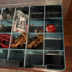 Evolution Outdoor 3600 Drift Series Fishing Tackle Box Blue Swirl. W/accessories