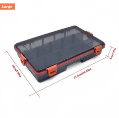 Large Capacity Fishing Tackle Box Organizer for Hooks Lures Bait Storage