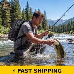 PLUSINNO Fishing Backpack with Rod and Reel Combo – Waterproof & Durable