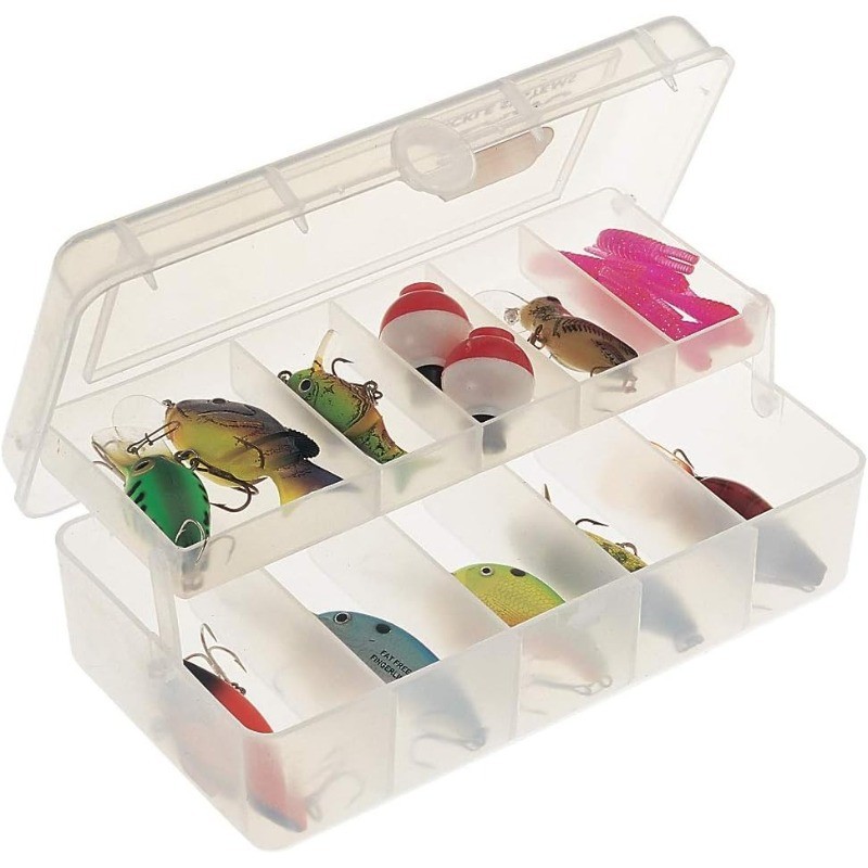 Compact 1 Tray Tackle Box Premium Tackle Storage Clear