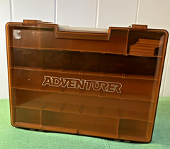 NOS Vintage Flambeau Adventurer Double Sided Tackle Box 15″x 11.5″x5″