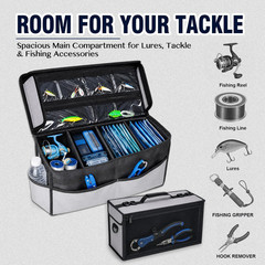 Fishing Tackle Bag for Soft Plastic Storage – Bait Binder with 20 Soft Bait