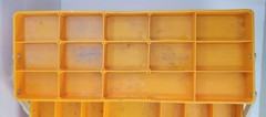 VTG Rebel 600 Fishing Tackle Box 3 Stacking Compartment Organizers Hard Plastic
