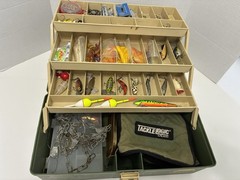 Plano 6300 Tackle Box Full Of Tackle. Arbogast. Hot N Tot. Rapala. More.
