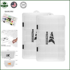 Durable Utility Tackle Storage Box with 18 Compartments for Organizing Gear