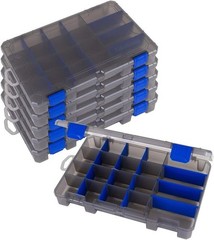 Stackable Fishing Tackle Box 11×8 inches with Transparent Lid for Easy Viewing