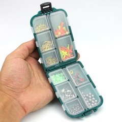Fishing Storage Box Container Tackle Hobbies Compartments 9.9*6.5*3cm Waterproof