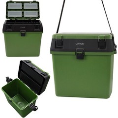 Tackle Box seat bucket box for camping fishing basket boating with Strap & Bag