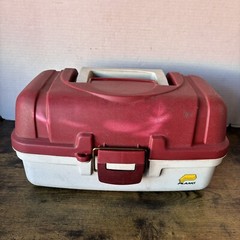Vintage Plano Tackle Box 6102 2 Tier Fold Out Tray Fishing Fishing Gear USA
