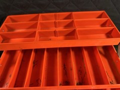 Flambeau Adventurer Vintage Tackle Box. Orange Trays