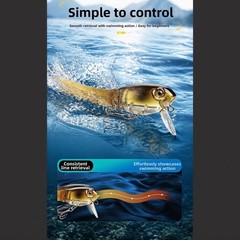 Tadpole Shape Floating Bait 8.5cm for Bass Trout Pike Crappie Topwater Action