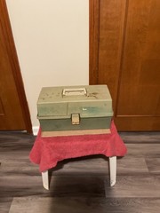 Vtg Plano Three Tray Tackle Box 6300N, Green, USA r