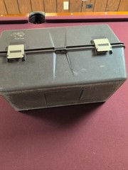 Vintage My Buddy Tacklemaster Tackle box 3-Tray Two Tone Brown & Beige Plastic
