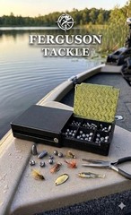 Fishing Tackle Box 3.25×2.5in Designed for Weights and Small Lures Storage