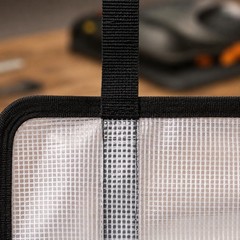 Transparent Tackle Pouch Multi-Tier Fishing Organizer Clear Pockets