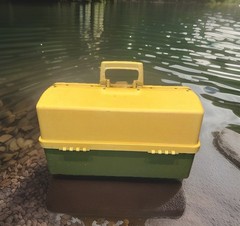 Vintage Large Plano 6 Tray Plastic Fishing Tackle Box Model 8600 Made in USA