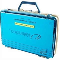 Plano Two Tier Satchel Tackle Box, Aqua Blue/Sandstone, 16.88”L x 12”W x 5”H.