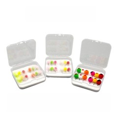 12PCS Egg Fly Lures Mixed Colors for Trout Salmon Bass High Carbon Steel Hooks