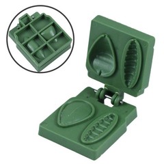Green PP Fishing Bait For For mold Press 3pcs 48x40x17mm for DIY Bait Kits