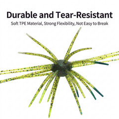 Fishing Bait Sea Urchin Style 11cm 8.7g TPE Soft Lure Natural Swimming Action