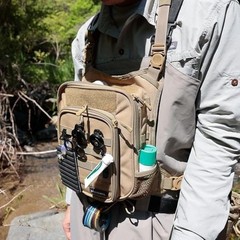 LITTLE PRESENTS B-29 Fly Fishing Chest Pack Black Camo From Japan