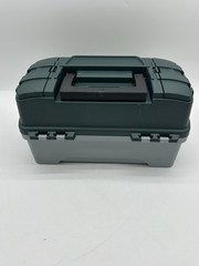 PLANO 2 tray Tacklebox # 6202-78 Hunter Green/Gray Made In Usa