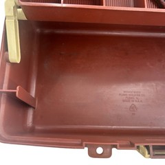 Plano 3200 Tackle Box Brown/Tan Double Trays W/ Extras Vintage Fast Shipping