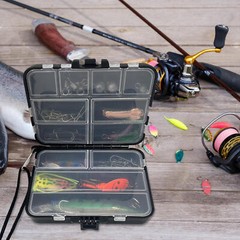 Fishing Tackle Box Fishing Accessories Storage Case Organizer with Dividers