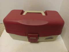 Plano FLW Tour Fishing Tackle Box Plastic 3-Tray Red/Gray Wal-Mart