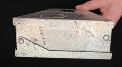 Vintage Aluminum Umco Corporation Model 10 Double Sided Fishing Lure Tackle Box