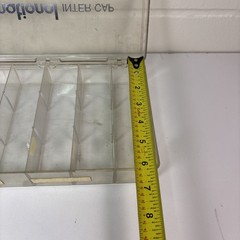 VTG Clear Plastic 11″x7″x2″ Storage Tray for electronic parts repair Used
