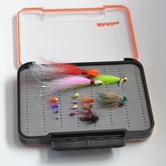 Large Waterproof Double Sided Fly Fishing Box Foam Insert 9×6.5 Ice Jig Box