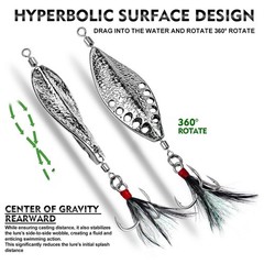 For Proberos Fishing VIB Spoon 3.5g 5g 7g 10g 15g Gold Silver Metal Lure