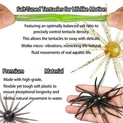 Soft Floating Urchin 5pcs 9cm 4g with Natural Hovering Action for Bass Fishing