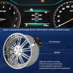 4Pcs TPMS Tire Pressure Monitoring System Sensor 315 MHz OBD Re-Learn Adaptat…