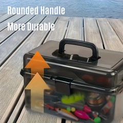 Tackle Box Large 3 Layers Plastic Portable Storage Box Fishing Tool Box Organize