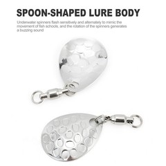 Metal Sequined Water Drop Spinner Lure for Freshwater Saltwater Fishing