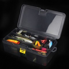 Fishing Lures Container Double Layer Fishing Tackle Box Hook Storage Organizers