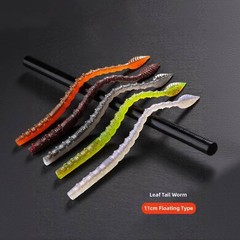 110mm Floating Soft Baits 15pcs Silicone Swimbaits Worms for Blackwater Ponds