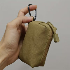 Fishing lead pouch – Olive Green – belt attachment & D-Ring fitting – Fab zips