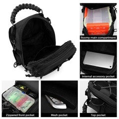 Fishing Sling Bag Fishing Tackle Storage Bag Tool Bag For Fishing Hiking Hu KNXI