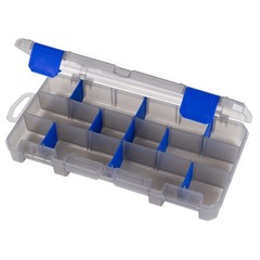 2-Pack Heavy-Duty Plastic Utility Storage Box with Secure Latch, 9.125 Inches,