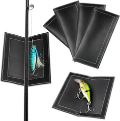 4-Pack Fishing Lure Wraps – Puncture-Resistant Covers (S: 2-4in) for Gear Safety