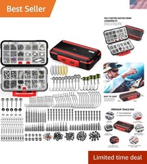 Portable Fishing Tackle Box with 387 Accessories – Perfect Gift for Anglers