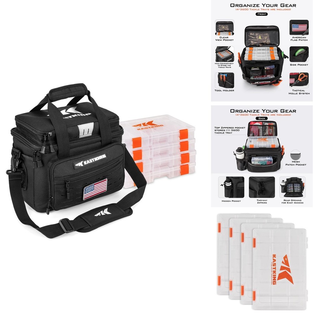 KastKing Karryall with Box Tackle Bag – Saltwater & Freshwater Gear Storage
