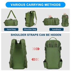 Fishing Backpack Tackle Bag 600D Rod & Gear Compact Holder Bag with USA Flag