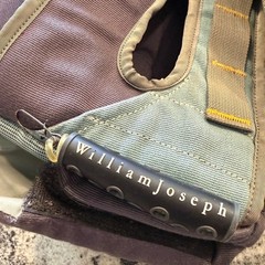 William Joseph Fly Fishing Waist Pack Sage Plum Hip Bag with Tippet Dispenser