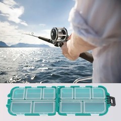 Fishing Storage Box Container Tackle Hobbies Compartments 9.9*6.5*3cm Waterproof