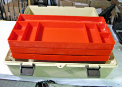 Flambeau Adventurer 1823 Professional Tackle Box, Three Trays, Huge Bin – EUC
