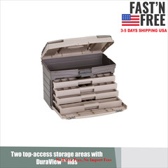 [HOT SALE]Fishing Guide Series 4-Drawer Tackle Box, Graphite/ Sandstone, NEW USA